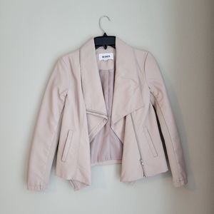 BB Dakota Blush Pink Leather Jacket